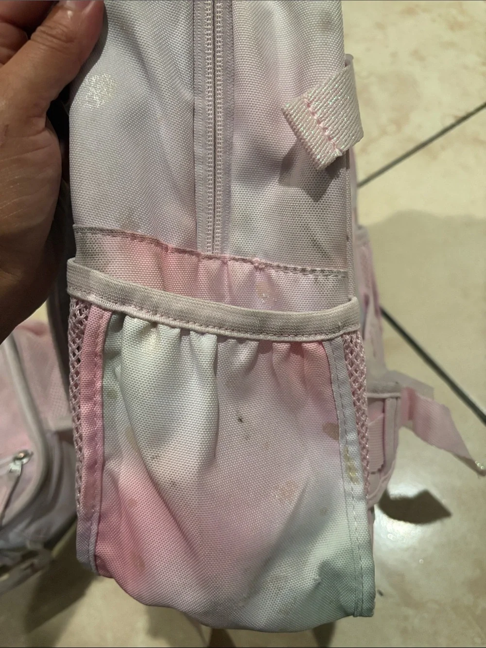 Pottery Barn Pastel Rainbow Heart Backpack